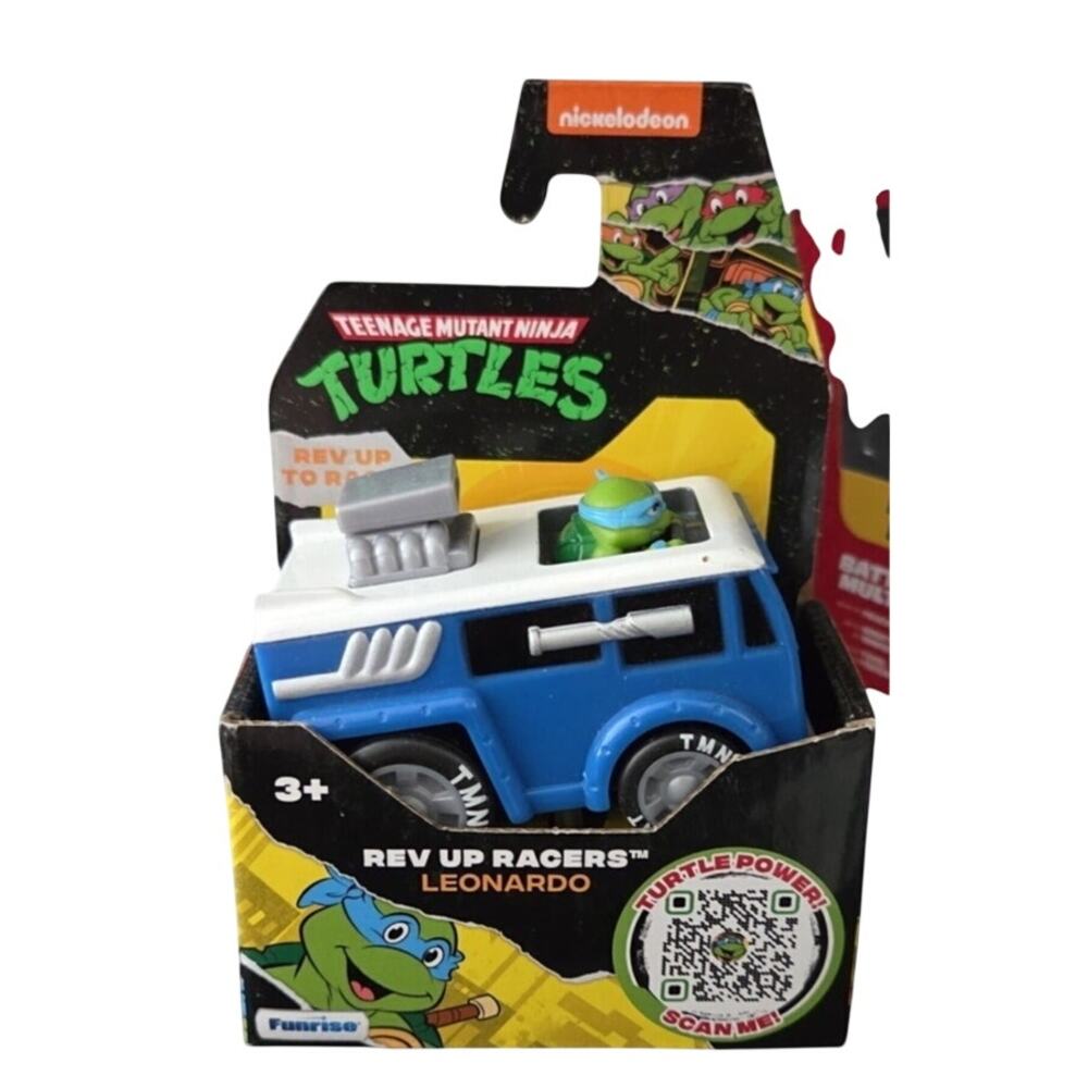 Funrise Teenage Mutant Ninja Turtles Rev Up Racers Leonardo - New